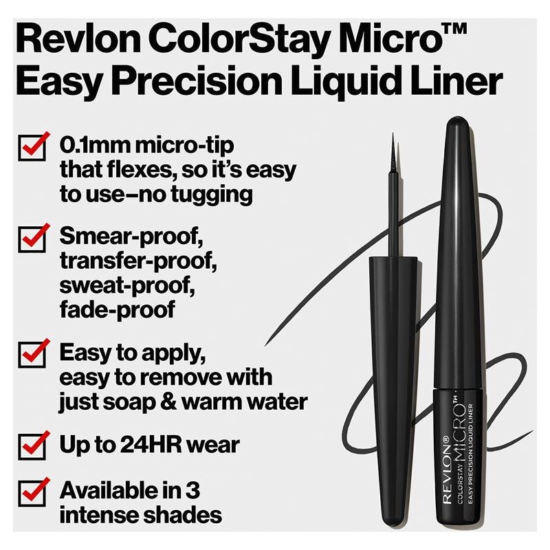 露华浓 ColorStay 极细防水眼线液 黑色