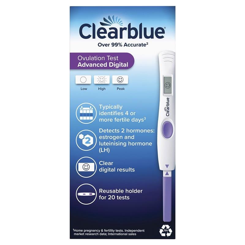 Clearblue 高级数字双激素排卵测试 20支