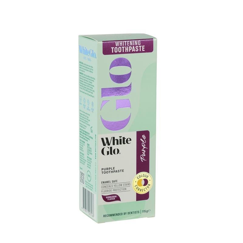 White Glo Toothpaste Purple Tooth Toner 115g