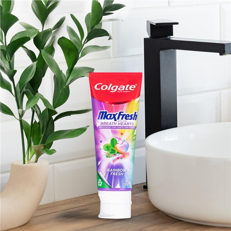 高露洁 Colgate 劲爽清新彩虹牙膏 100g