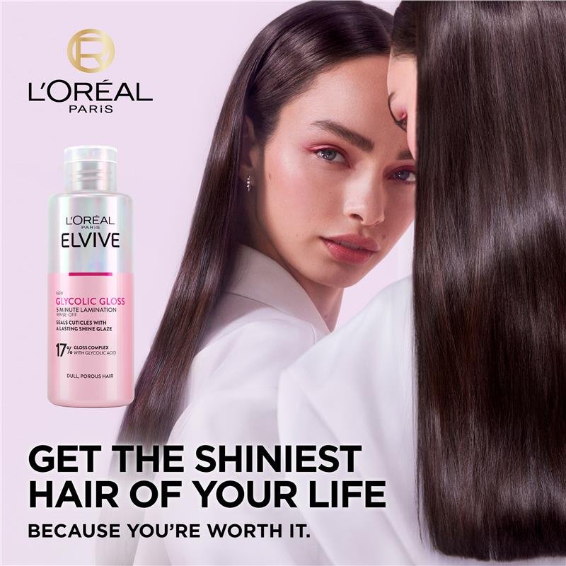欧莱雅 L'Oreal Paris 甘醇酸亮泽护发精华 200ml