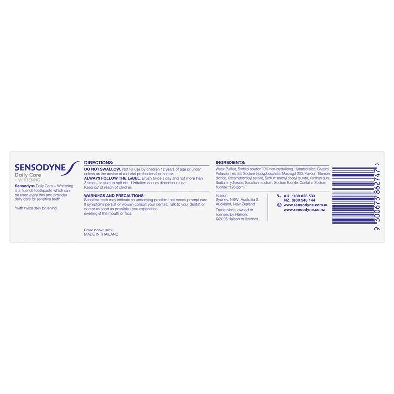 Sensodyne 舒适达 日常护理美白牙膏 160g 特惠装