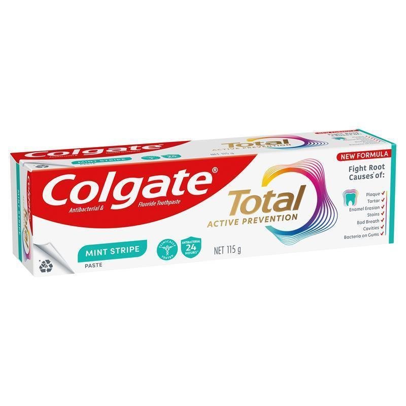 Colgate 高露洁 全效主动防护薄荷条纹牙膏 115g