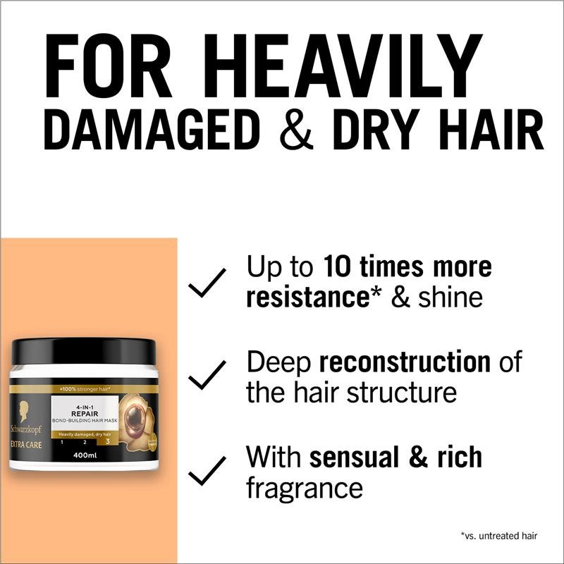 Schwarzkopf 施华蔻 特效护理4合1修护发膜 400ml