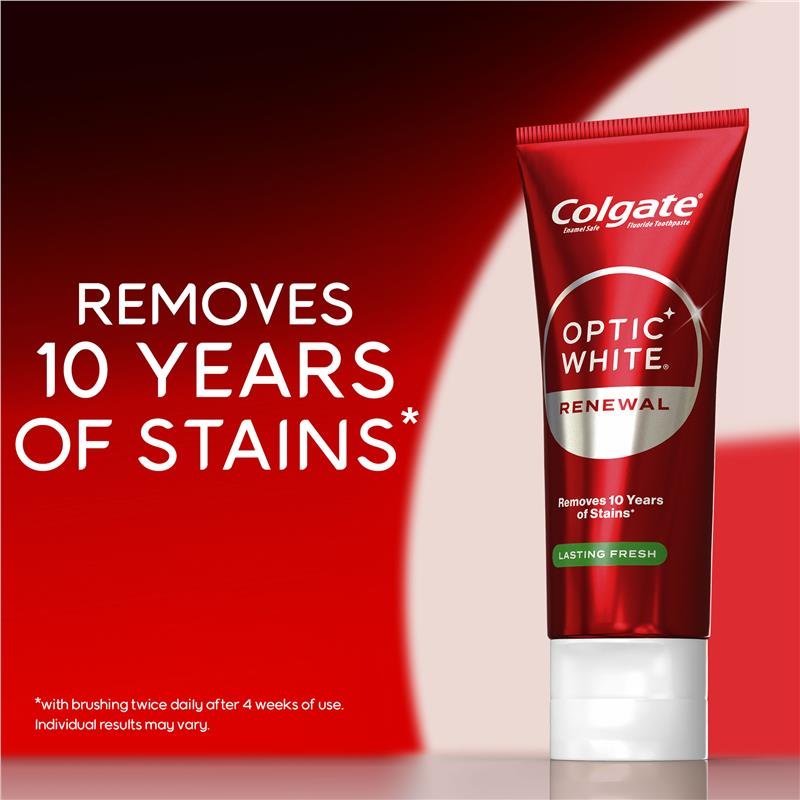 高露洁 Colgate 光感白焕新美白牙膏 持久清新 85g