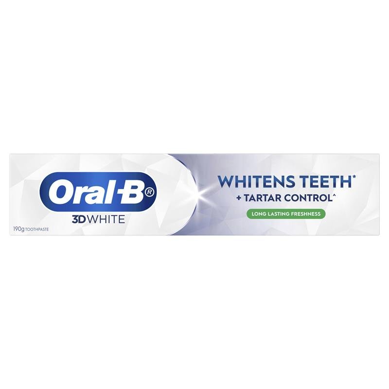 Oral-B 欧乐B 3D炫白持久清新牙膏 190g