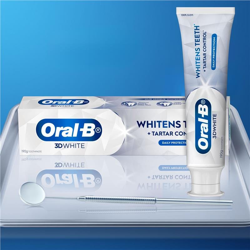 Oral-B 欧乐B 3D炫白持久清新牙膏 190g
