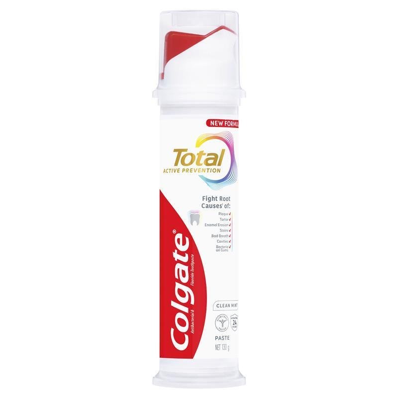 高露洁 Colgate 全效清洁薄荷按压式牙膏 130g