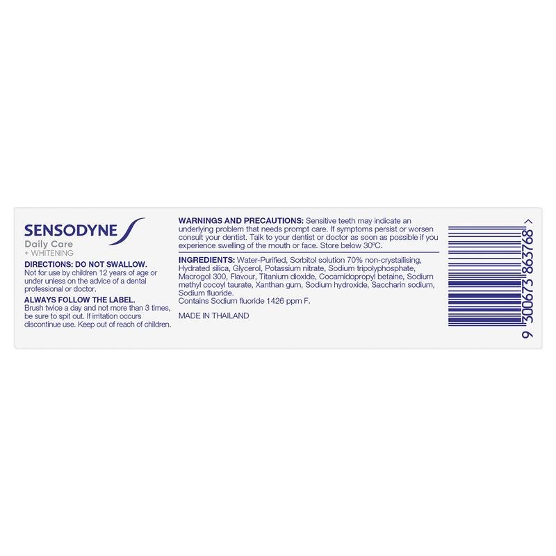 Sensodyne 舒适达 日常护理美白抗敏牙膏 50g
