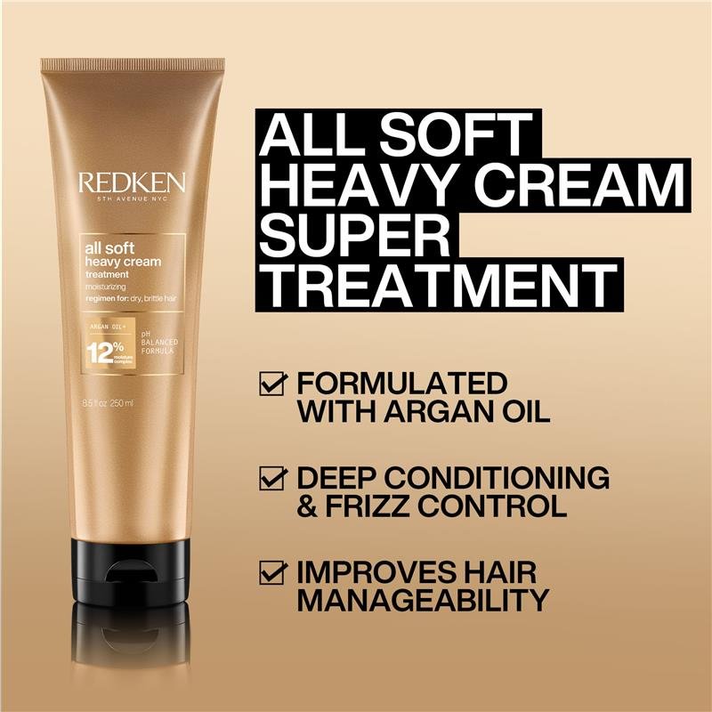 Redken All Soft 柔顺滋养发膜 250ml