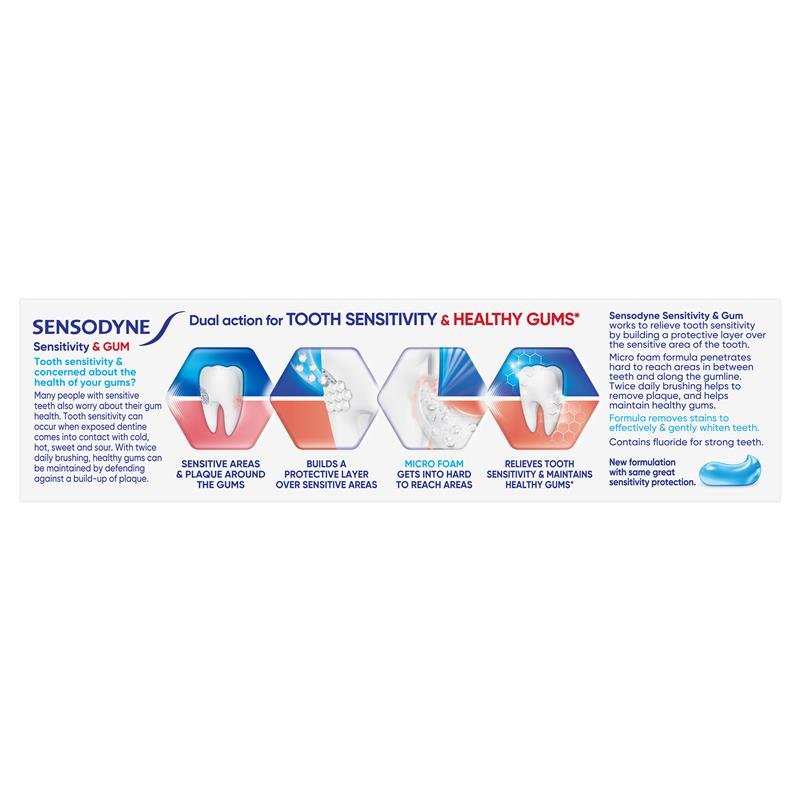 Sensodyne 舒适达 抗敏护龈美白牙膏 100g