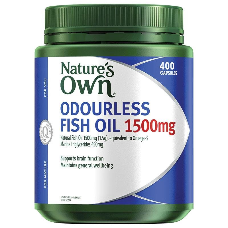 Nature's Own 无腥味深海鱼油 1500mg 400粒