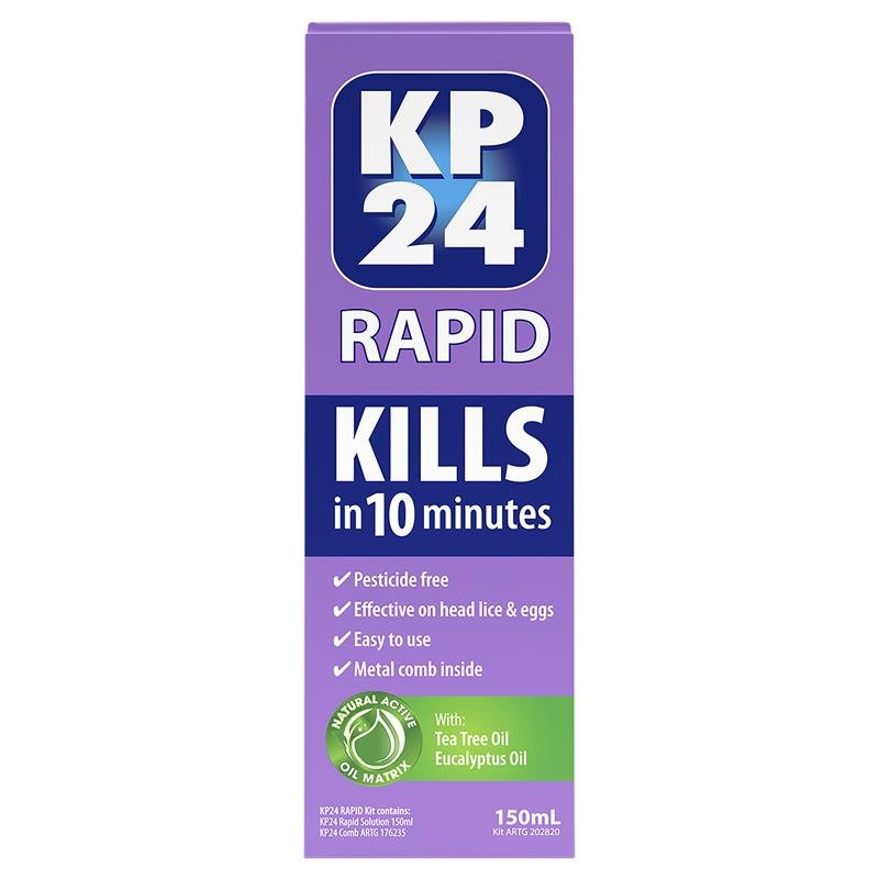 KP24 快速10分钟去头虱虫卵溶液 150ml