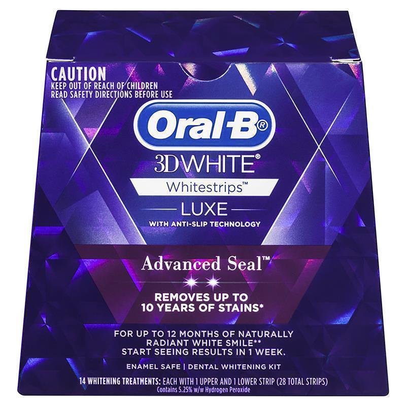 欧乐B Oral-B 3D White Luxe 高级密封美白牙贴 14次