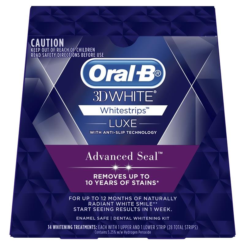 欧乐B Oral-B 3D White Luxe 高级密封美白牙贴 14次