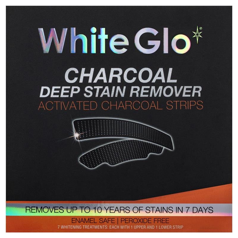 White Glo 活性炭深层去渍美白牙贴 7片