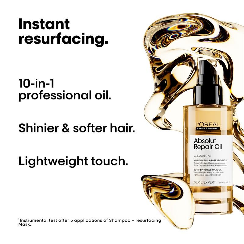欧莱雅专业 L'Oreal Professionnel Serie Expert 绝对修护护发油 90ml