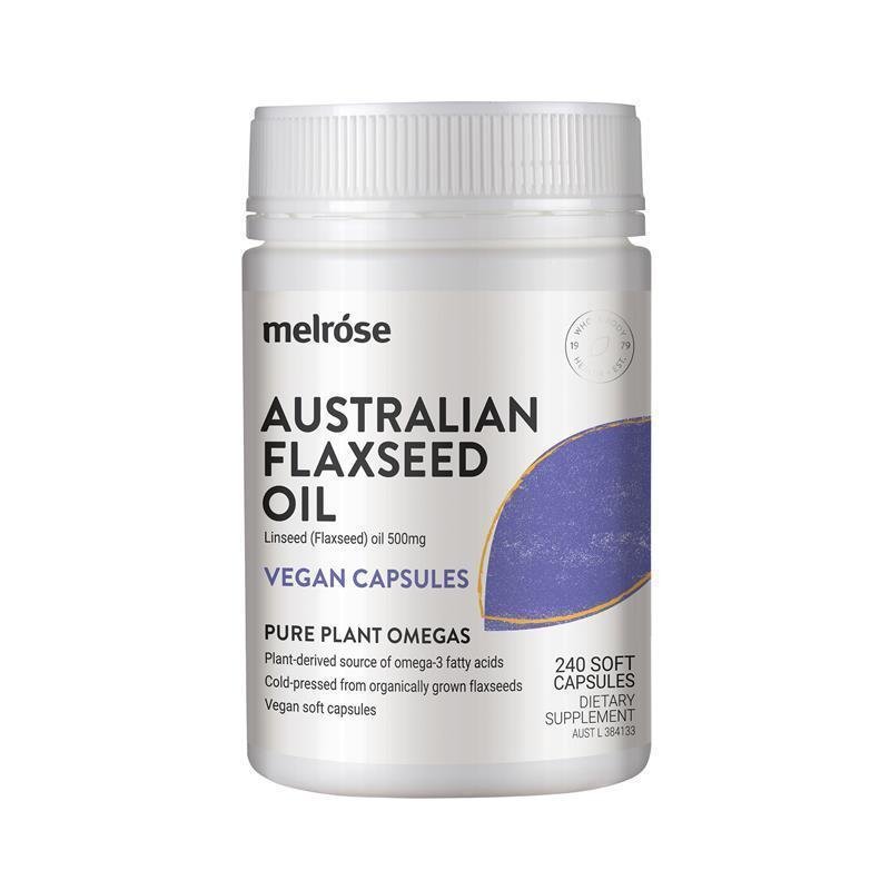 Melrose 有机亚麻籽油胶囊 500mg 240粒