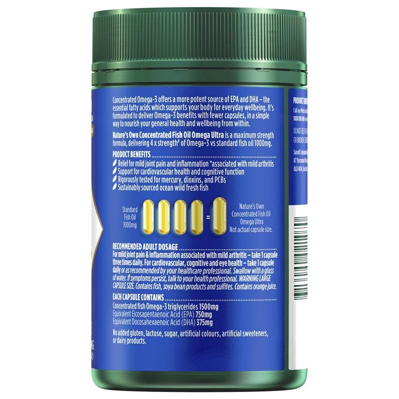 Nature's Own 高浓缩超高强度深海鱼油 90粒
