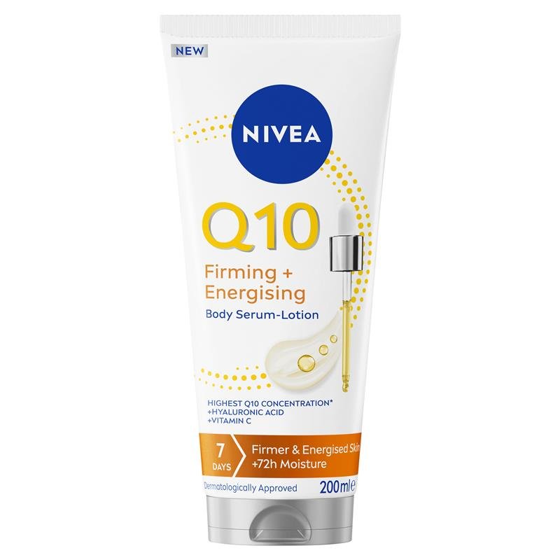 妮维雅 NIVEA Q10紧致活力身体精华乳 含透明质酸维生素C 200ml