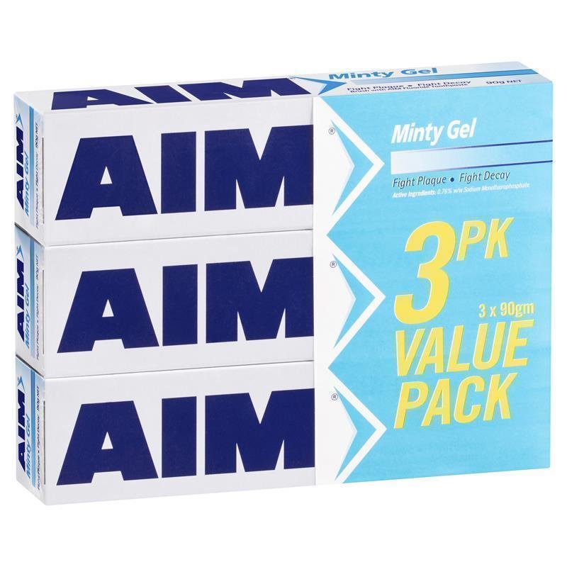 Aim 薄荷凝胶牙膏 3支装