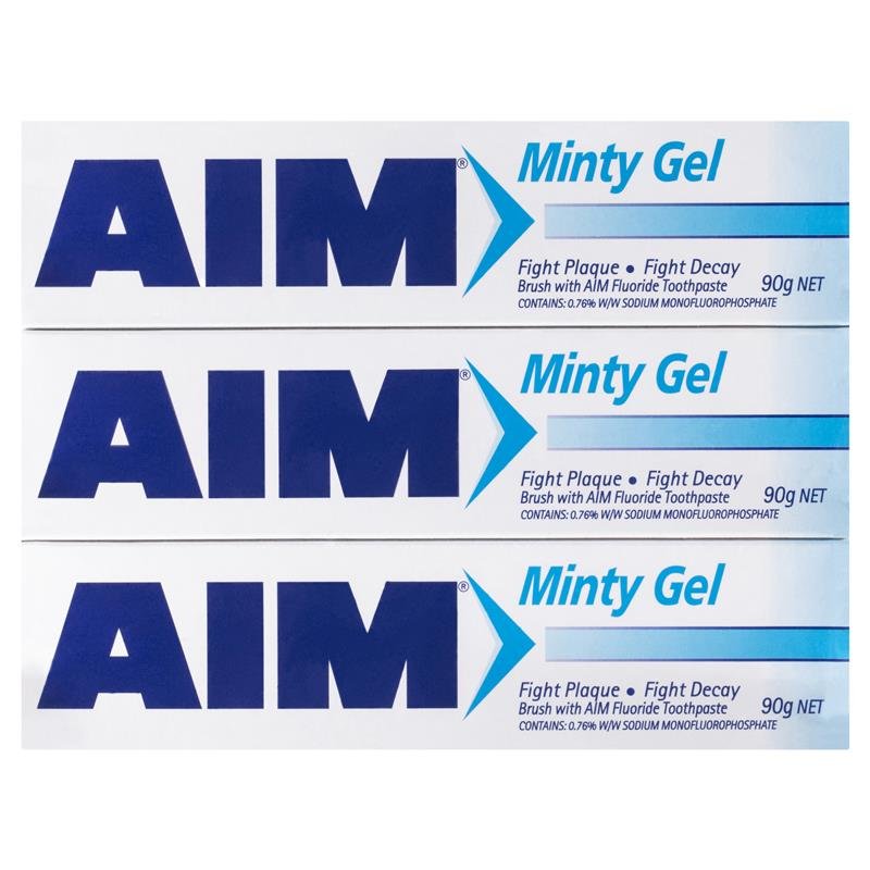 Aim 薄荷凝胶牙膏 3支装