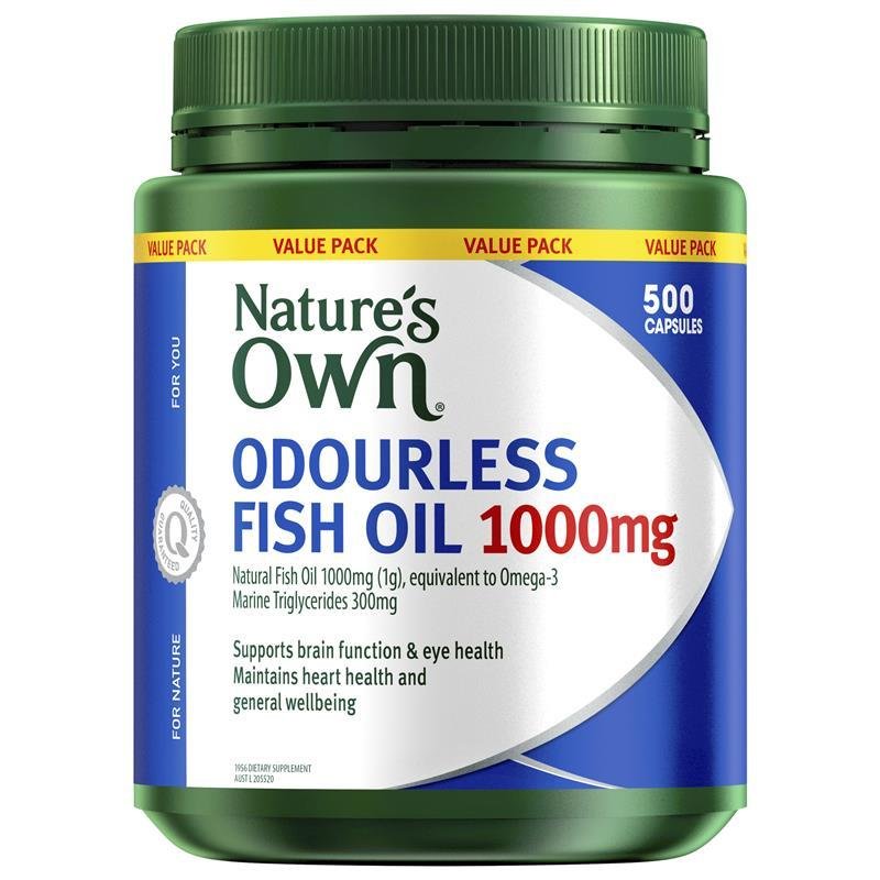 Nature's Own 无腥味鱼油 1000mg 500粒