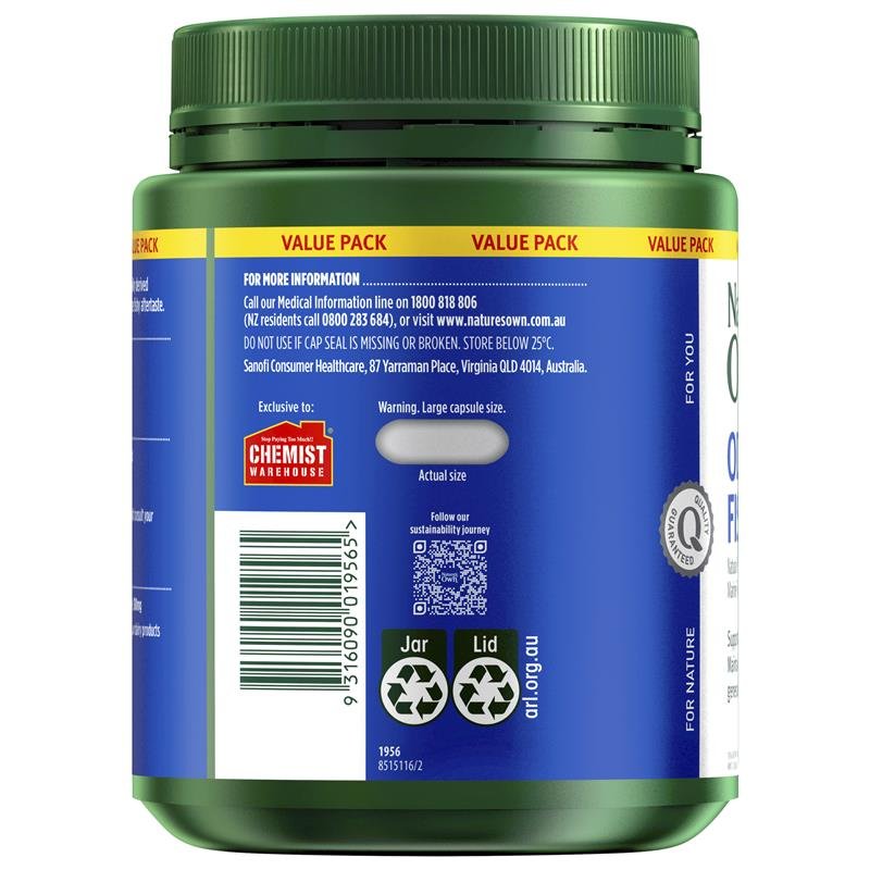 Nature's Own 无腥味鱼油 1000mg 500粒
