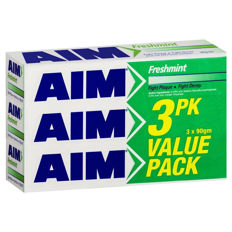 Aim 清新薄荷牙膏 超值3支装