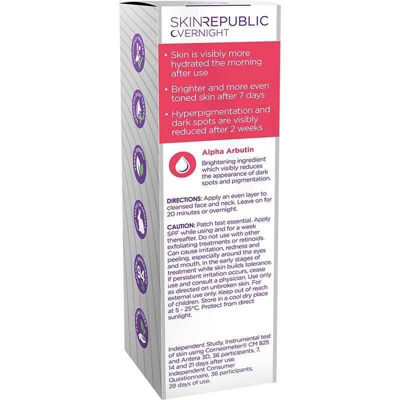 Skin Republic 2%α-熊果苷+10%角鲨烷晚间免洗面膜 50ml