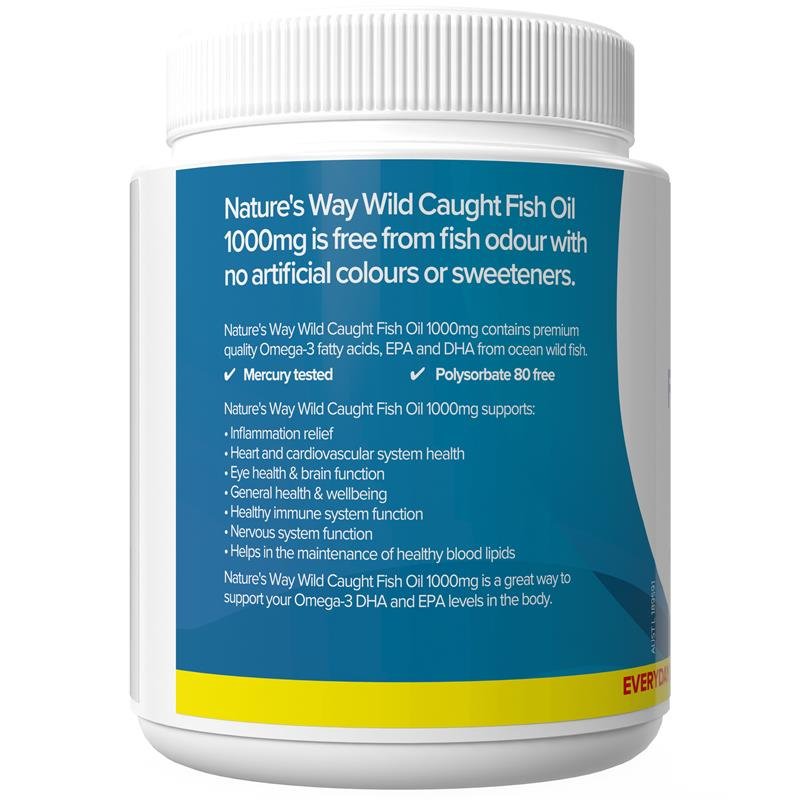 Nature's Way 野生深海鱼油 1000mg 500粒