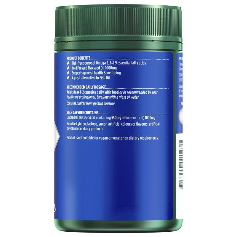 Nature's Own 植物来源Omega 125粒