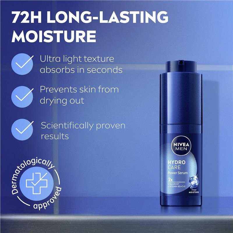 妮维雅 NIVEA MEN 男士玻尿酸保湿强效精华 30ml