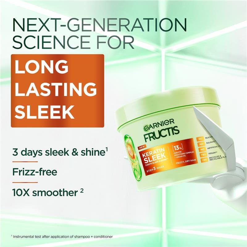 卡尼尔 Garnier Fructis 角蛋白顺滑发膜 370ml
