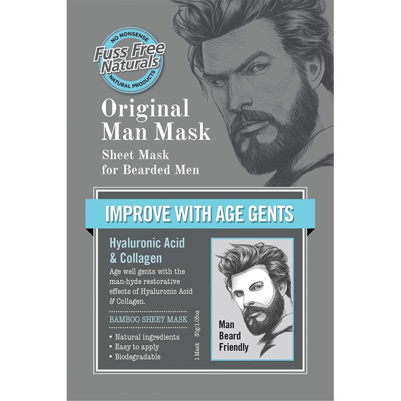 Fuss Free Naturals 男士玻尿酸面膜（胡须适用）