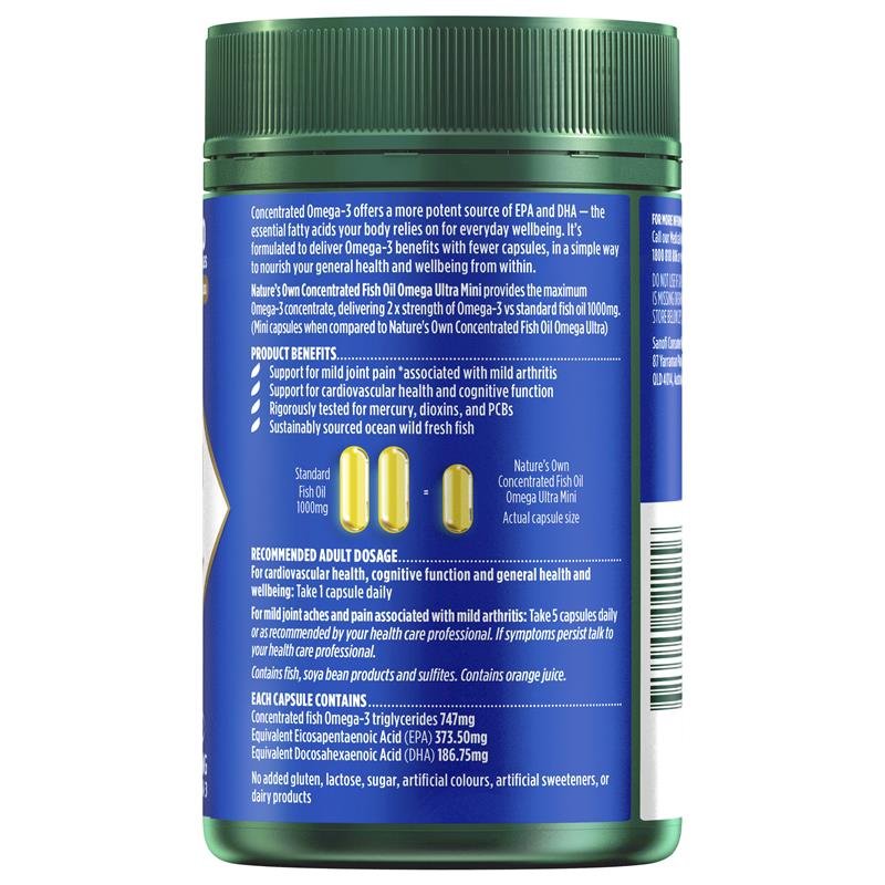 Nature's Own 浓缩深海鱼油超迷你软胶囊 150粒