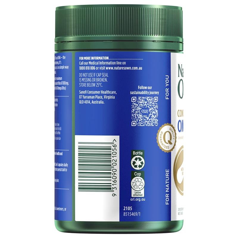 Nature's Own 浓缩深海鱼油超迷你软胶囊 150粒