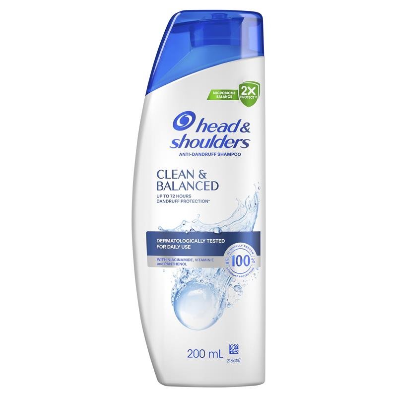 海飞丝 Head & Shoulders 清爽平衡去屑洗发水 200ml
