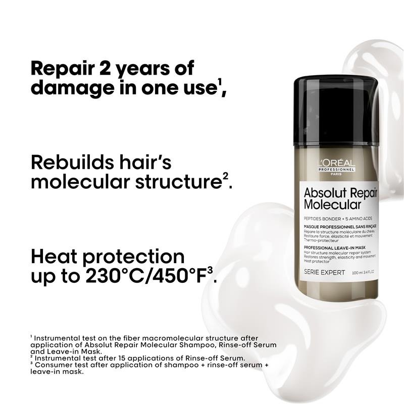 L'Oreal 欧莱雅 沙龙专属分子级修护免洗发膜 100ml