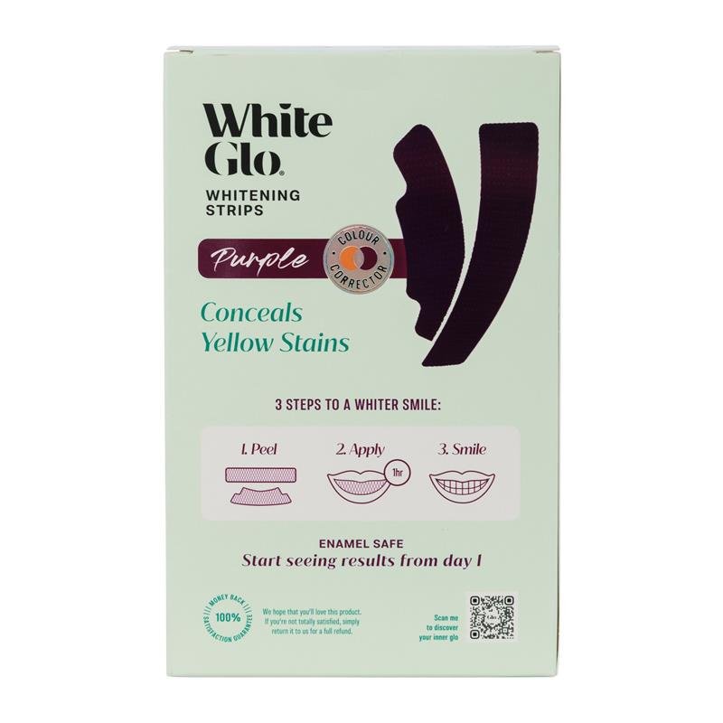 White Glo 紫色牙齿美白贴 20片