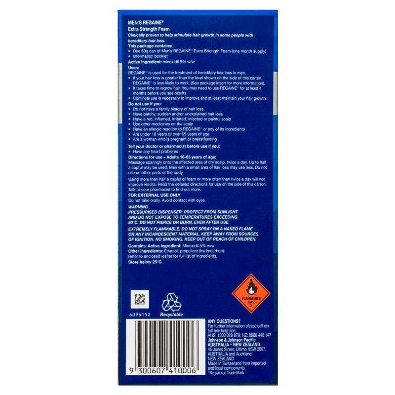 Regaine 男士 5%米诺地尔泡沫生发剂 60g