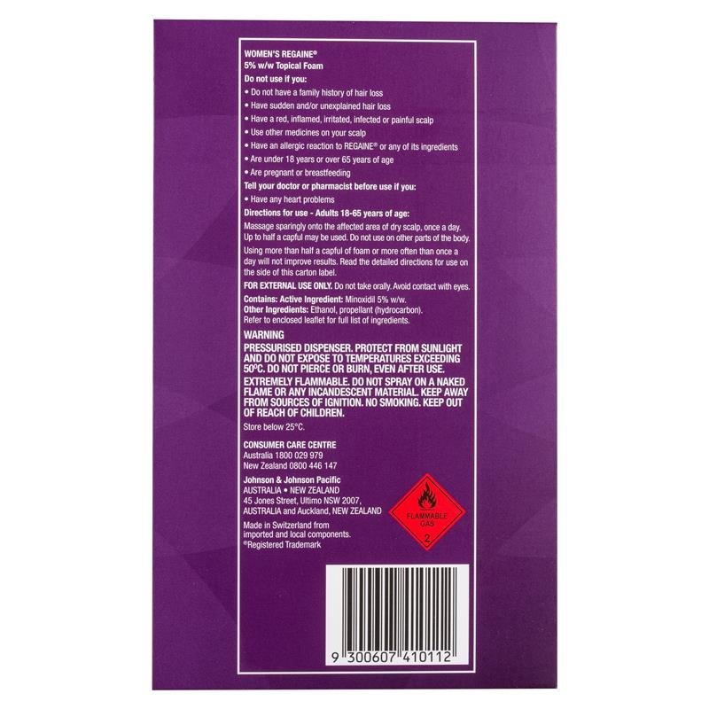 Regaine 女士 5%米诺地尔泡沫防脱生发剂 2×60g