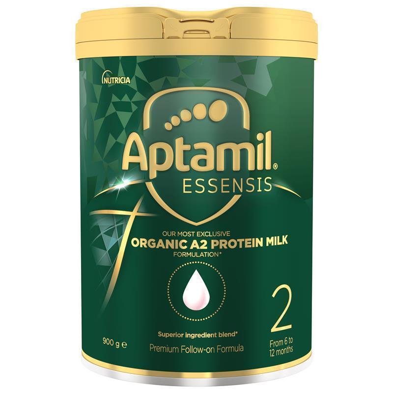 Aptamil 爱他美 Essensis 有机A2蛋白较大婴儿配方奶粉2段 6-12个月 900g