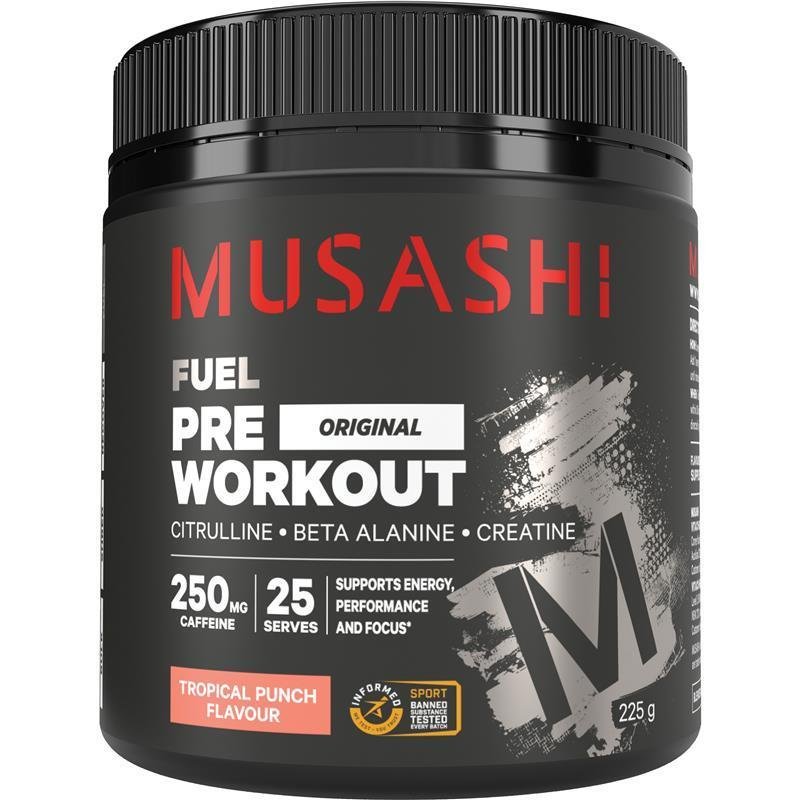 Musashi 运动前能量粉 热带混合口味 225g