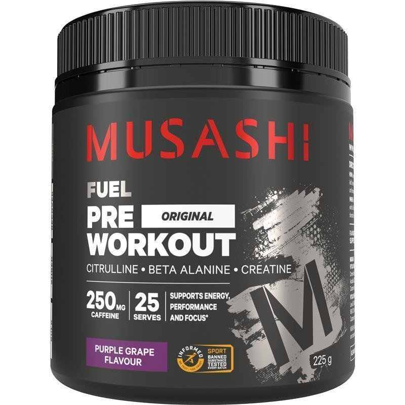 Musashi 运动前能量粉 紫葡萄口味 225g