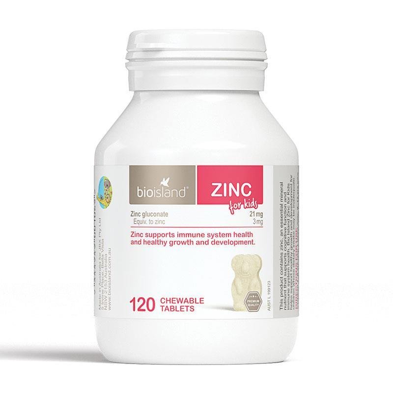 Bio Island 锌咀嚼片 120片