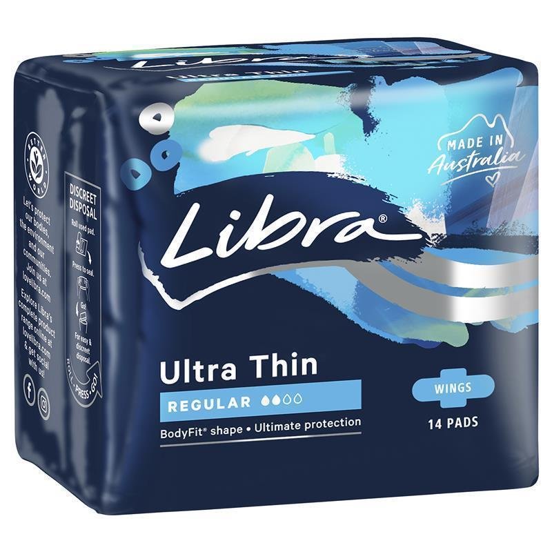 Libra 超薄护翼卫生巾 日用 14片