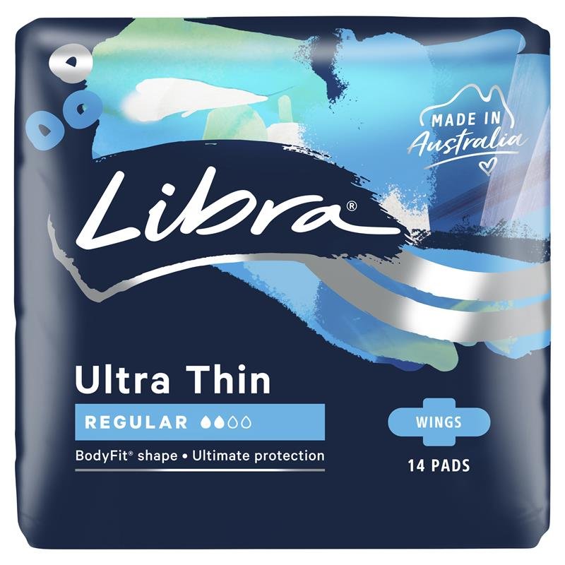 Libra 超薄护翼卫生巾 日用 14片