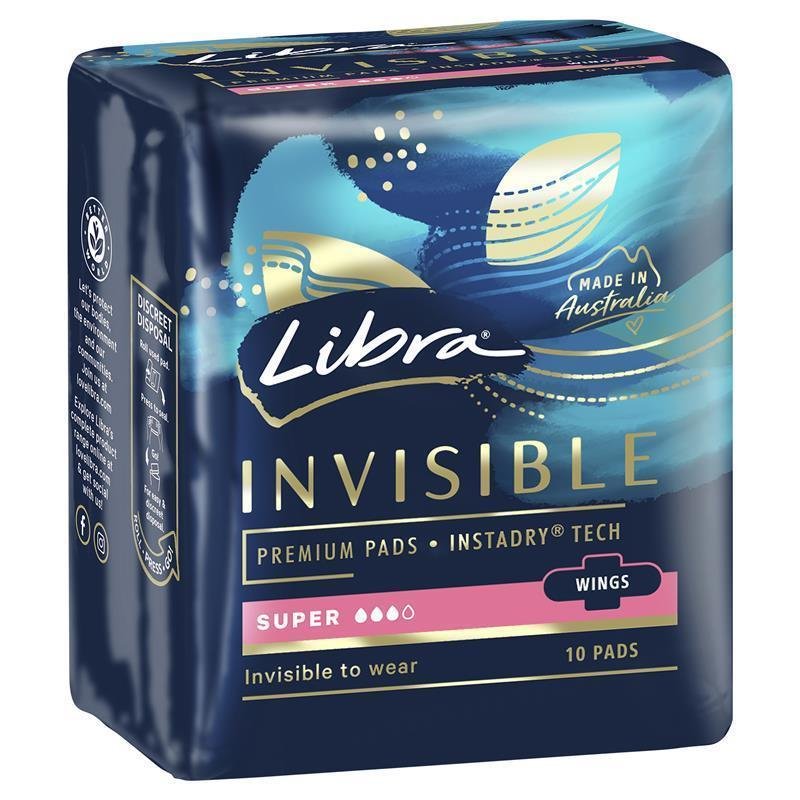 Libra 隐形贴合护翼卫生巾 加大 10片