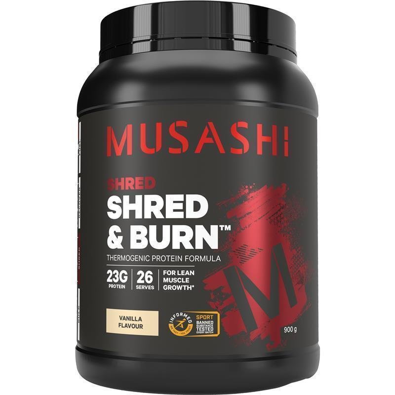 Musashi 塑形燃烧蛋白粉 香草味 900g